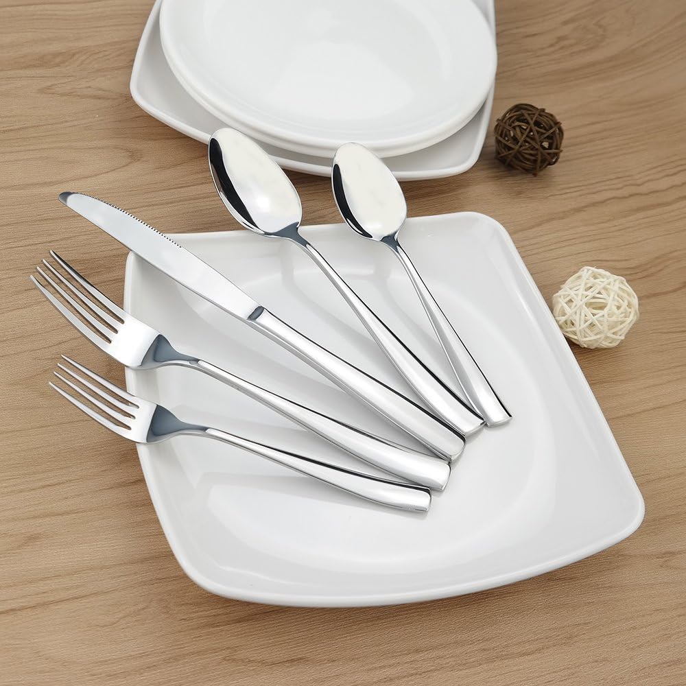 80-Piece Stainless Steel Flatware Set, Service for 16