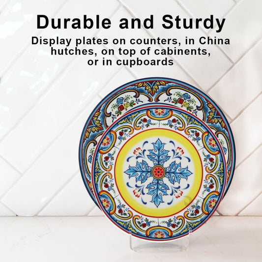 OnFireGuy 2-Tier Plate Dinnerware Display Stand for Kitchenware Plates Platters China Display Rack Place Setting Holder