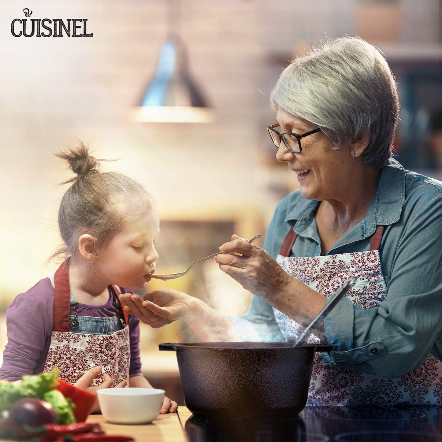 Cast Iron Double Dutch Oven - Pre-Seasoned 5-Quart Set – 2-in-1 Multi-Cooker: 5-Qt Deep Pot + 10" Skillet - Frying Pan Converts to Lid of Combo Dutch Oven – Grill, Stove Top, BBQ and Induction Use