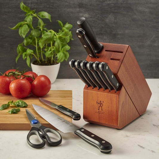 Henckels Solution 12-pc Knife Block Set - Cherry