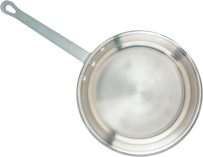 Winco Commercial-Grade Aluminium Fry Pan/Skillet, Mirror Finish, 10"