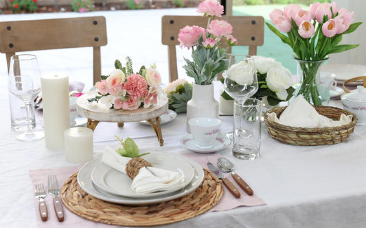 ANNOVA Silverware Set, Retro/Rivet Colorful Stainless Steel Tableware Kitchen Flatware Set Utensils, Includes Dinner Knives, Forks, Spoons, Salad Forks & Dessert Spoons (Wood, 20 Pieces)