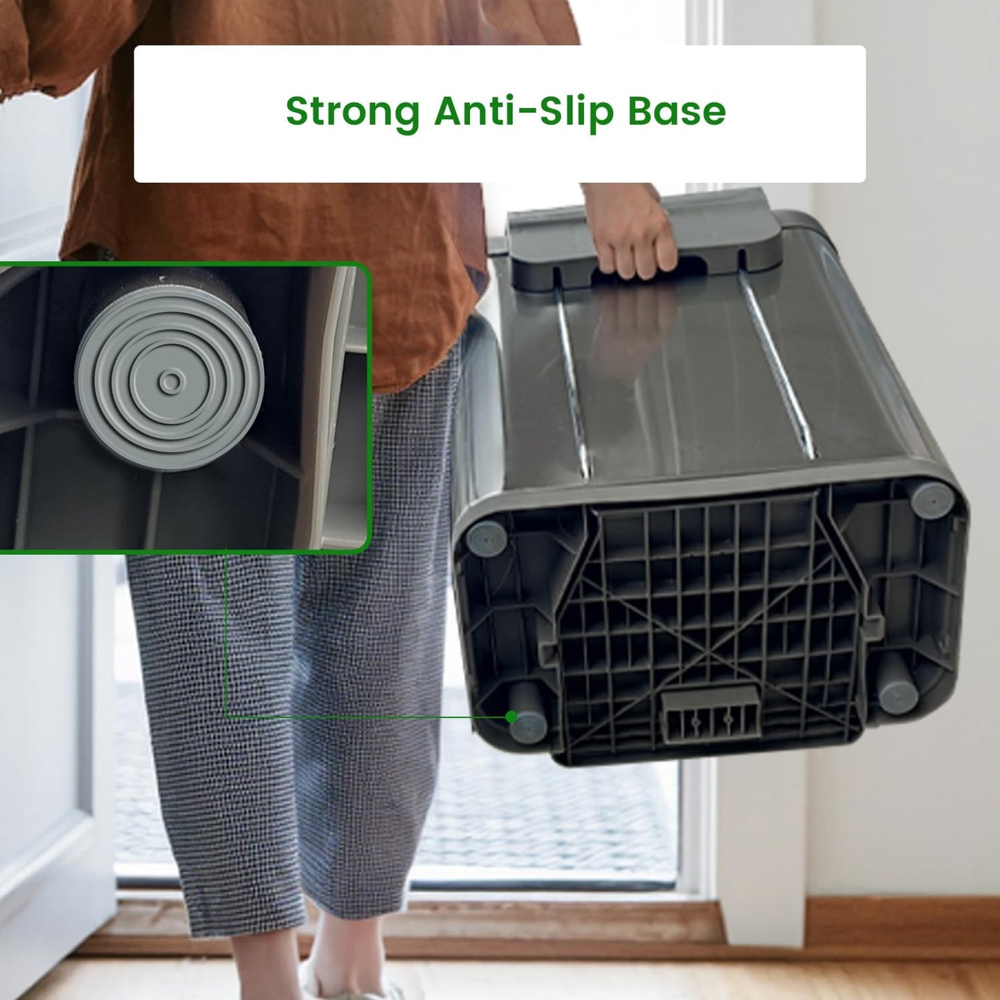 10 Gallon Stainless Steel Trash Can with Removable Inner Bucket, Soft Close & Stay Open Lid, Step-on Pedal – Modern Kitchen Waste Bin