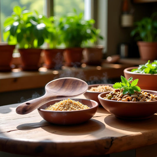 Natural Wooden Rice Spoon Non-stick Wooden Rice Paddle Rice Scooper Rice Serving Spoon Rice Spatula for Rice Potato Salads, 7.7 inch Serving Utensils for Kitchen and Dining