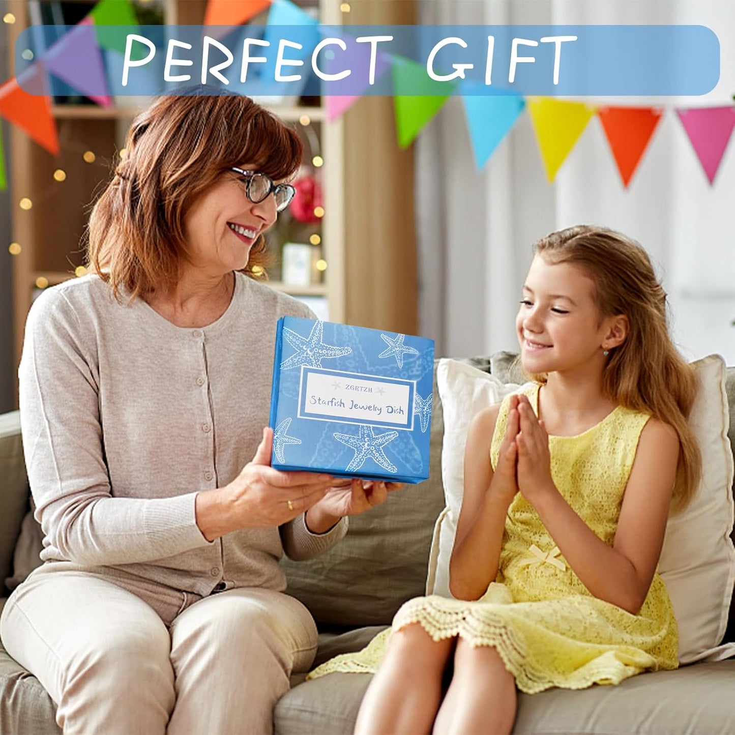 Ceramic Starfish Jewelry Dish Tray Pink Shell Jewelry Holder Ring Holder Trinket Dish Ocean Coastal Decor Jewelry Plate Decorative Tray Key Bowl for Jewelry Christmas Home Room Beach Decor