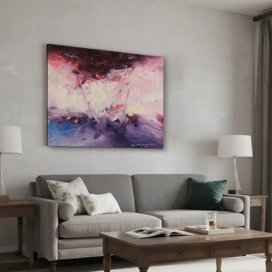 Gloliv Canvas Wall Art – Abstract Wall Decor Painting, Artist-Authorized Reproduction Canvas Prints, Modern Wall Art Decor for Living Room, Bedroom, or Office 32"x24"