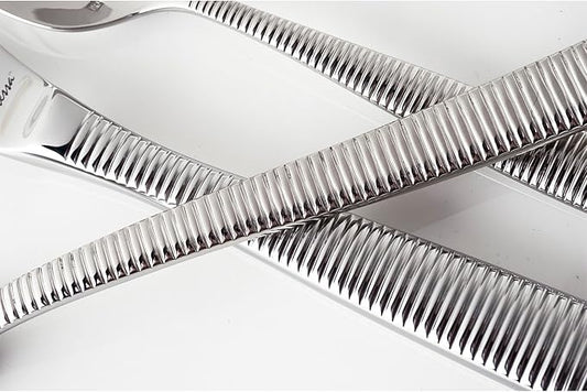 Fortessa Ringo 18/10 Polished Stainless Steel Flatware, 5 Piece Place Setting, Service for 1 -