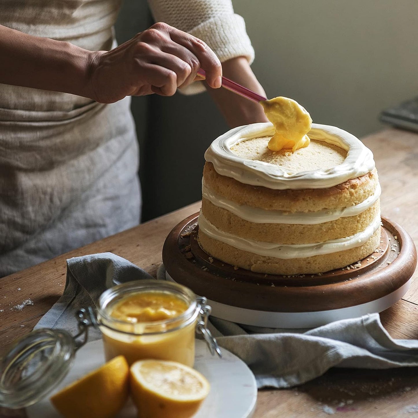 High Heat Silicone Scraper Spoon, Cooking Spatula Set of 2, 2 x 9.5''