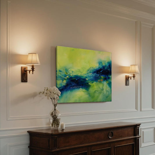 Gloliv Canvas Wall Art for Living Room – Abstract Wall Decor Painting, Artist-Authorized Reproduction Print – Modern Canvas Prints for Office, Bedroom, Bathroom & Kitchen Home Decor 32"x24"