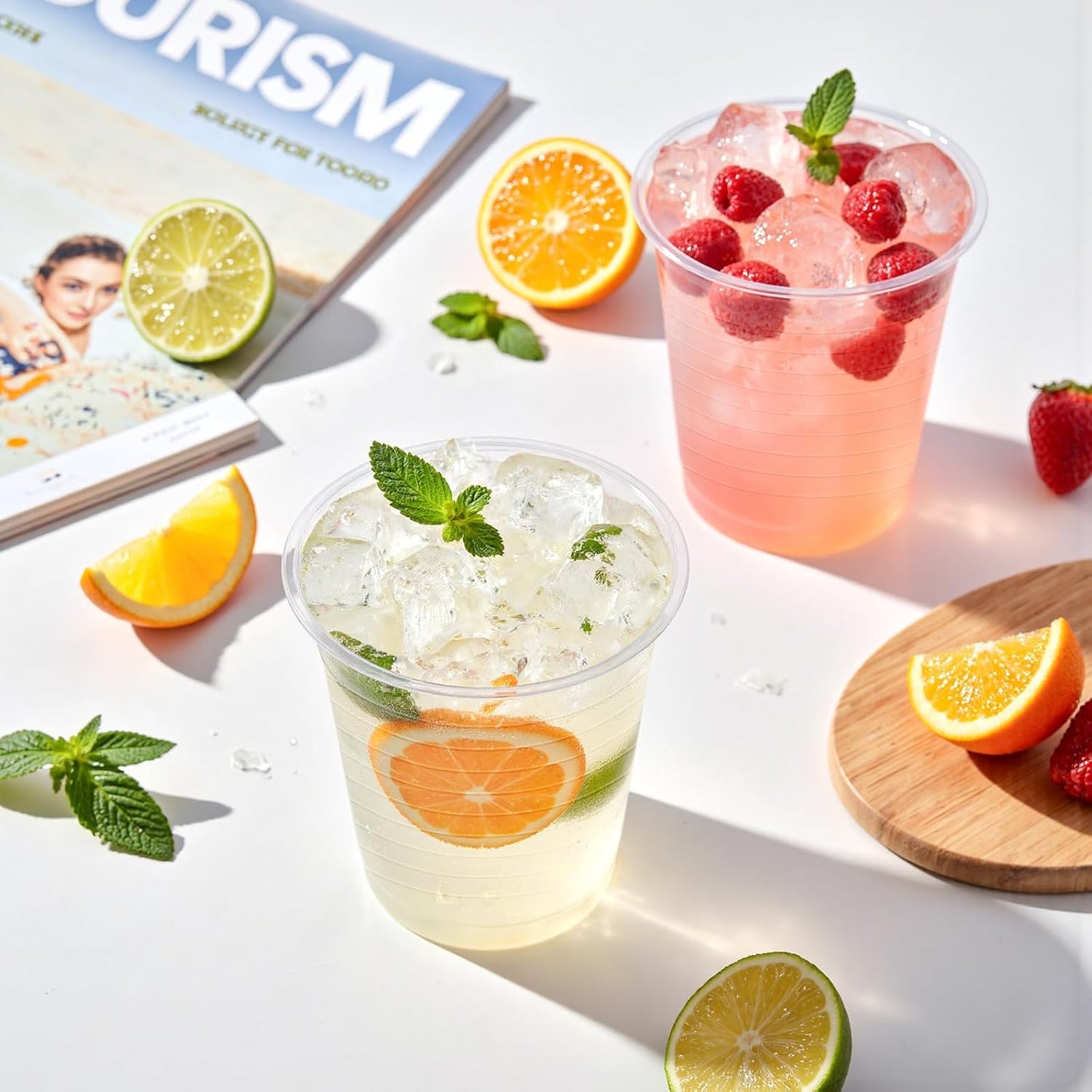 600 Pack 5 oz Clear Plastic Cups, Small Bathroom Cup Bulk, Disposable Mouthwash Cup, Cold Party Drinking Cups for Picnics, Ceremonies, Events