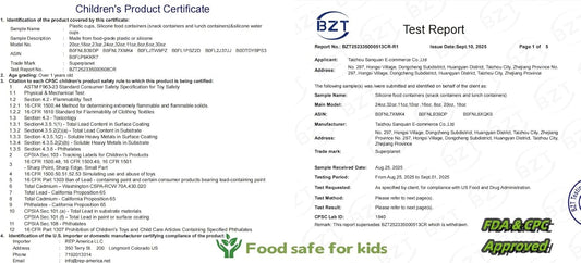 superplanet™ 2 Pcs 24 oz silicone food containers, reusable lunch and fruit boxes, BPA-free, Microwave and freezer safe, suitable for school, work, and travel