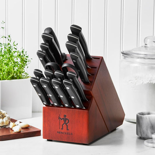 HENCKELS Dynamic Razor-Sharp 18-pc Knife Block Set, German Engineered Informed by 100+ Years of Mastery