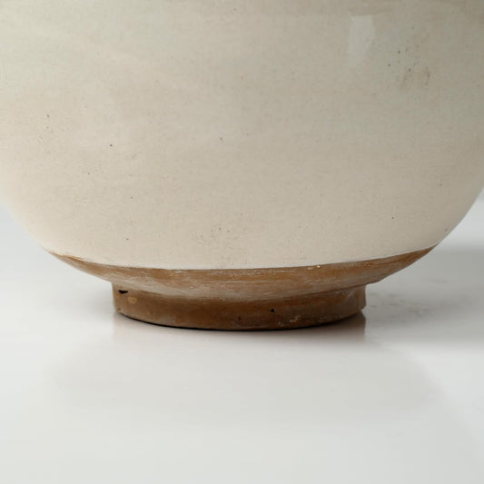 Artissance Approx. 9.8" Wide Off White Ceramic Decorative Bowl (9.8" Opening)