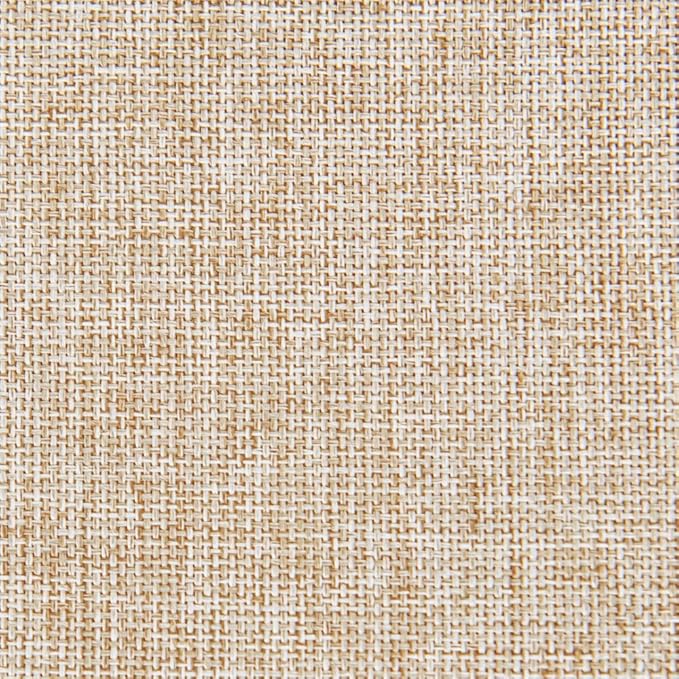 JIUZHEN Faux Linen Rectangle Tablecloth, Wrinkle Stain Resistant Farmhouse Textured Table Cloth Decorative Fabric for Kitchen, Dining, Party, Wedding,Outdoor Use,90 x 132 Inch,Beige