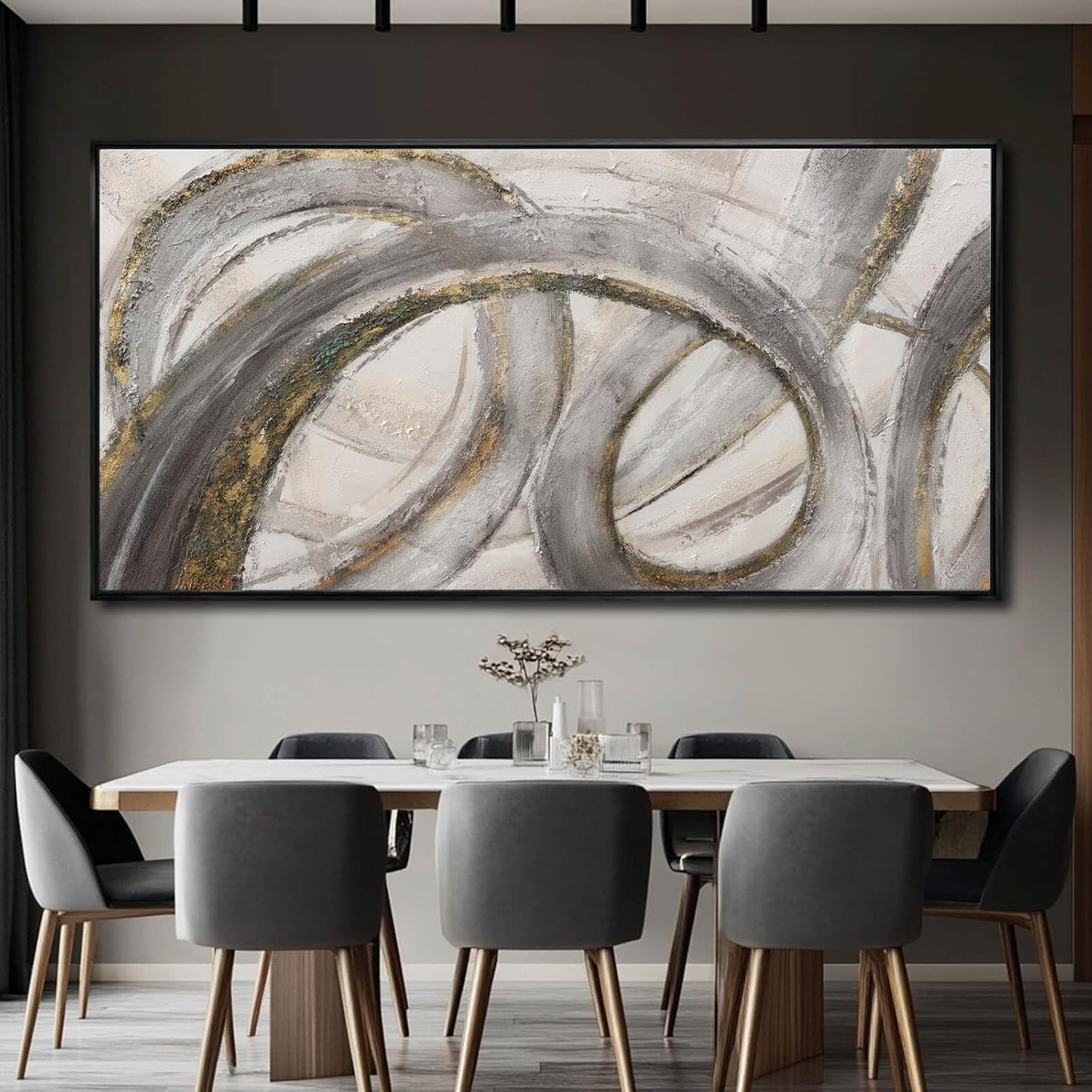 VAYIMDH Line Wall Paintings Modern Wall Art Textured Wall Decor 36"x70" Artwork for Living Room Kitchen Bedroom Wall Print Pictures