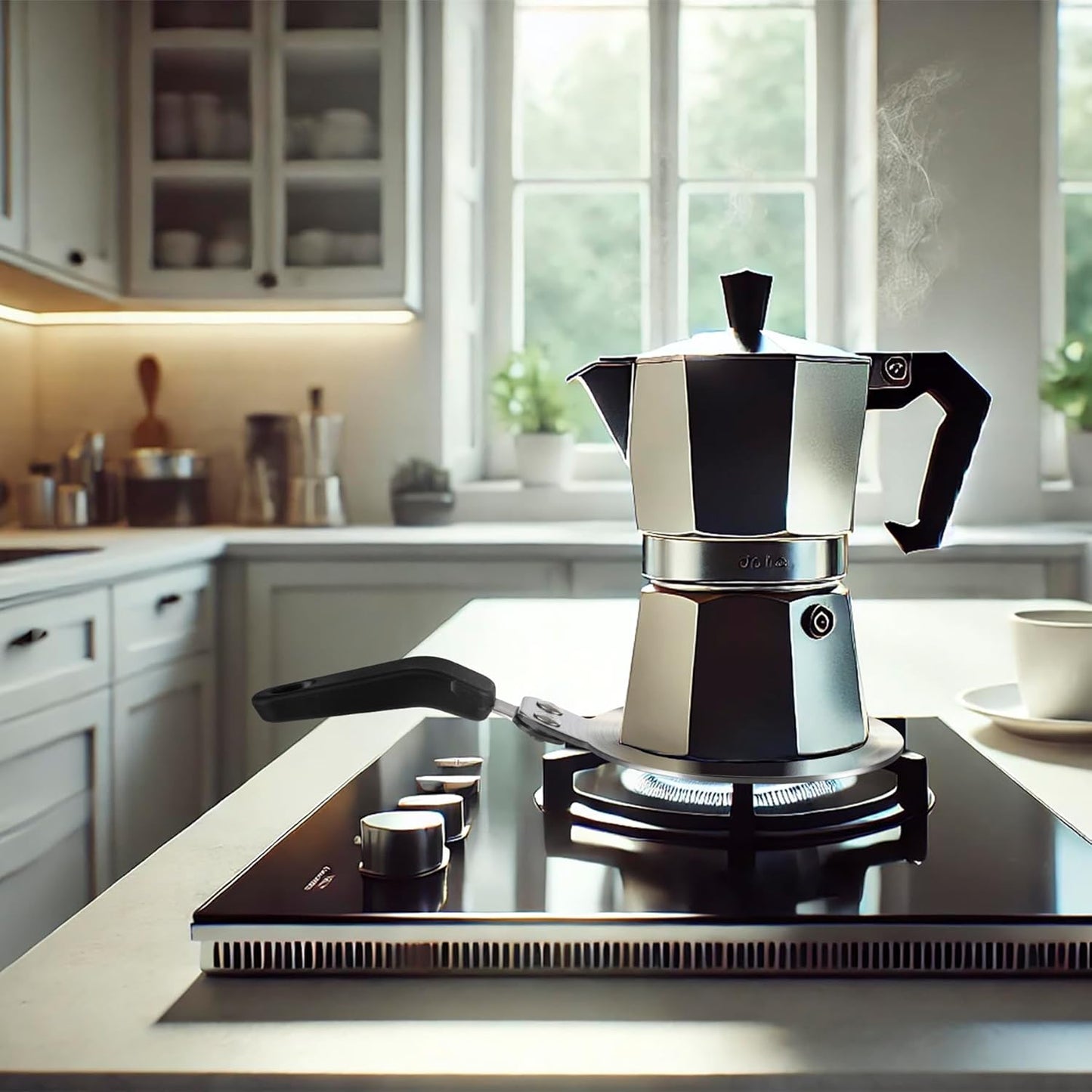 RECAPS 5.12 inch Stainless Steel Induction adapter plate for Induction Electric Gas Glass Cooktop, Heater Diffuser for Moka Pot, Glass bowls, Sauce Pan