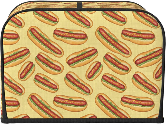 Toaster Cover 4 Slice Hotdogs Kitchen Small Appliance Covers with Pockets Dust and Fingerprint Protection