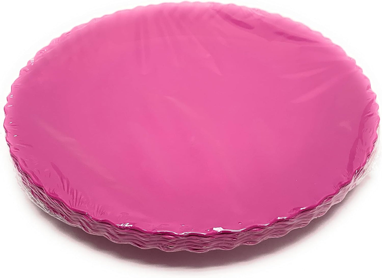 Mintra Home Curly Collection (11.75in Large Plate 6pk, Fuchsia)