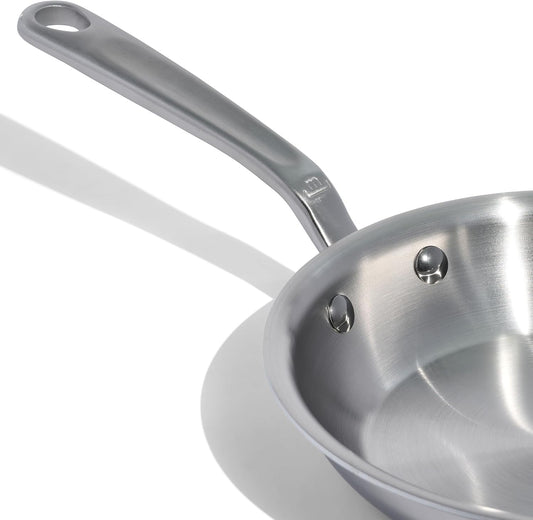 Made In Cookware - 8-Inch Stainless Steel Frying Pan - 5 Ply Stainless Clad - Professional Cookware - Crafted in Italy - Induction Compatible