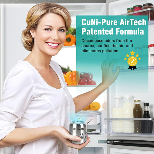 Refrigerator Deodorizer,Lasts for 10 Years Fridge Deodorizer Kitchen Gadgets Charcoal Air Purifier Odor Eliminator for Fridge & Freezer, Room,RV and New Home,More Effective Than Baking Soda