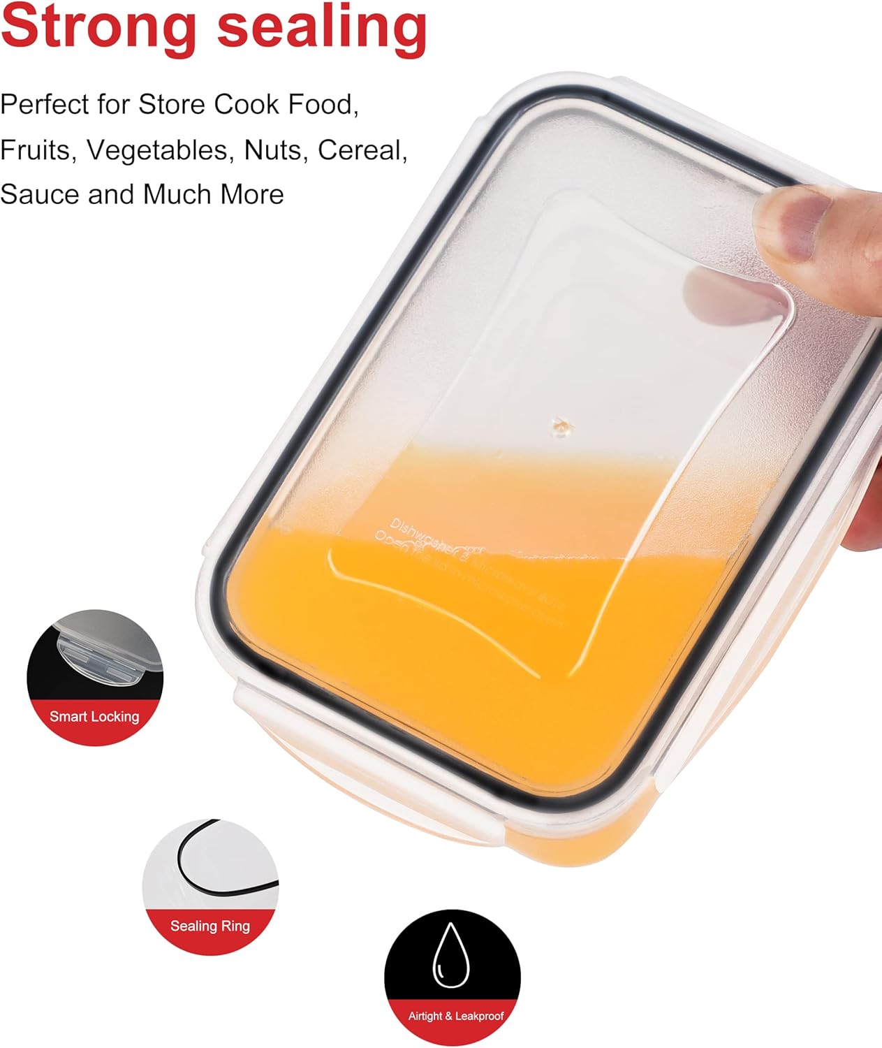 56 Pcs Large Food Storage Containers Set with Lids, Airtight Plastic Containers for Pantry & Kitchen Organization, BPA-Free, Leak-Proof