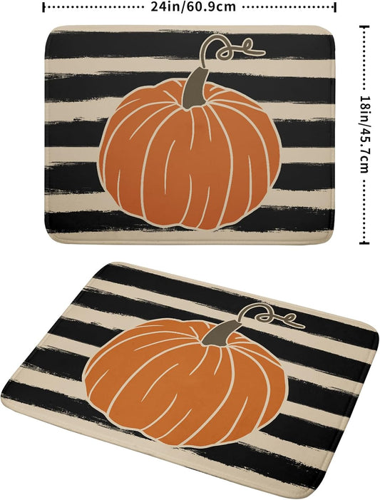Fall Drying Mats for Kitchen Counter 18×24 Inch Large Microfiber Drying Mat Autumn Pumpkin Thanksgiving Harvest Festival Holiday Kitchen Decor Accessories Dish Rack Mat Drainer Pad Washable Absorbent