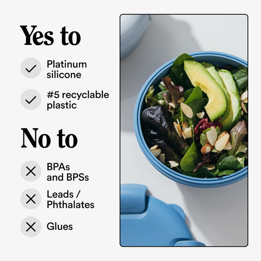 STOJO Collapsible Bowl 3 Set - Translucent Eucalyptus, 36oz - Reusable Silicone Bowl for Hot and Cold Food - Perfect for Travel, Meal Prep, To-Go Lunch, Camping & Hiking - Microwave & Dishwasher Safe