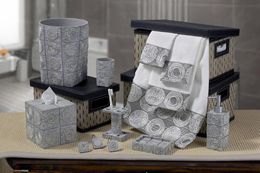 Avanti Linens Galaxy Toothbrush Holder, Silver