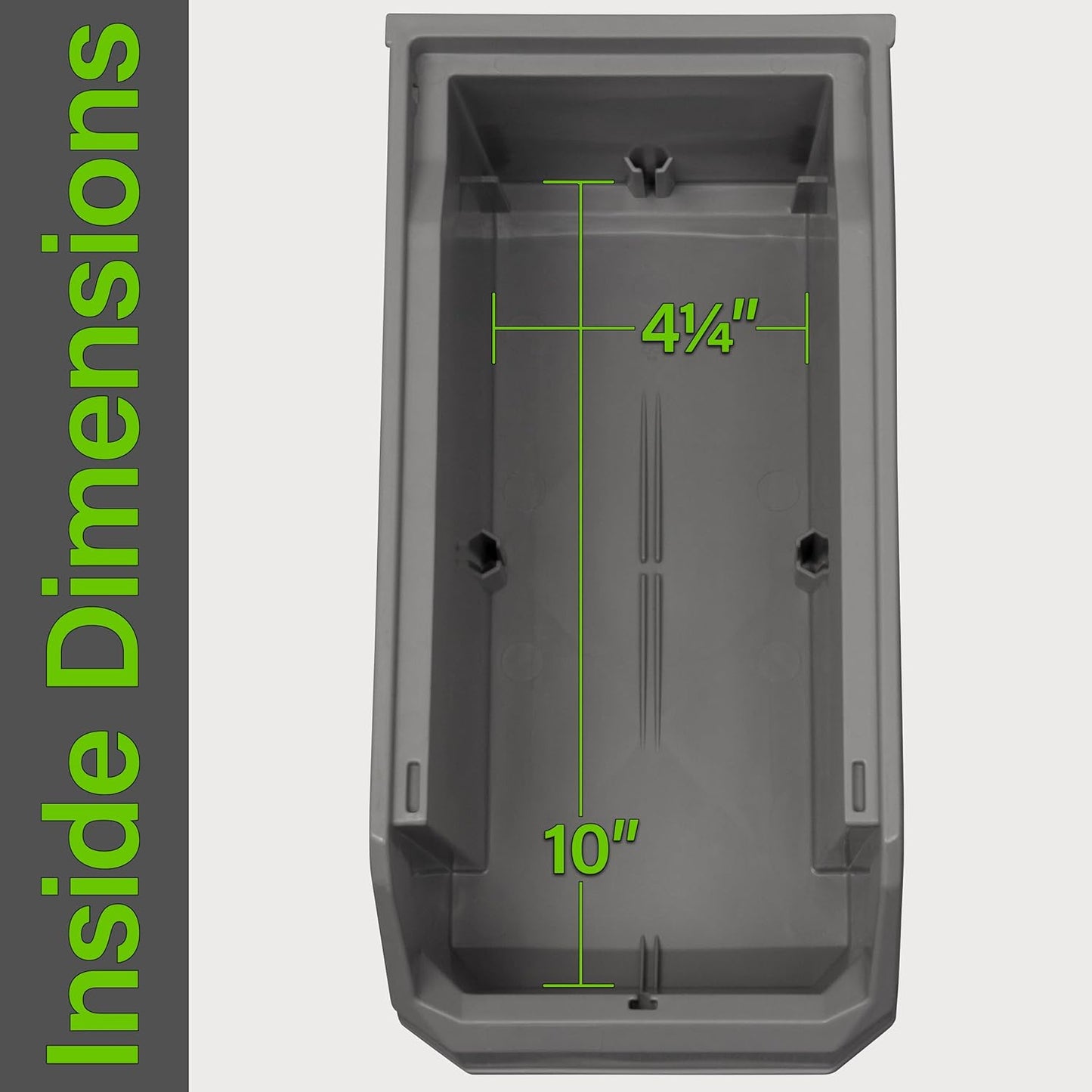 Plastic Containers for Organizing and Storage Bins for Closet, Kitchen, Office, Garage or Pantry Organization, Stackable Bins, Medium (11" x 5" x 5.5"), 8-Pack, Blue