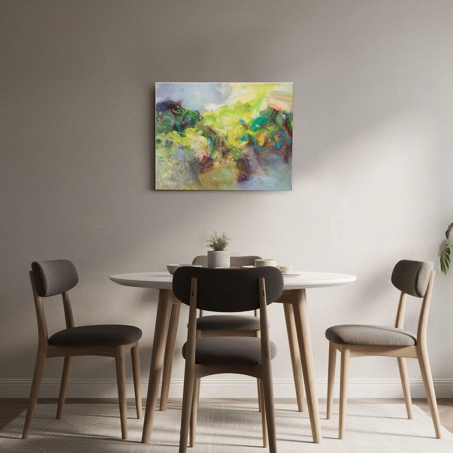 Gloliv Canvas Wall Art – Abstract Wall Decor Painting, Artist-Authorized Reproduction Canvas Prints, Modern Wall Art Decor for Living Room, Bedroom, or Office 23"x20"