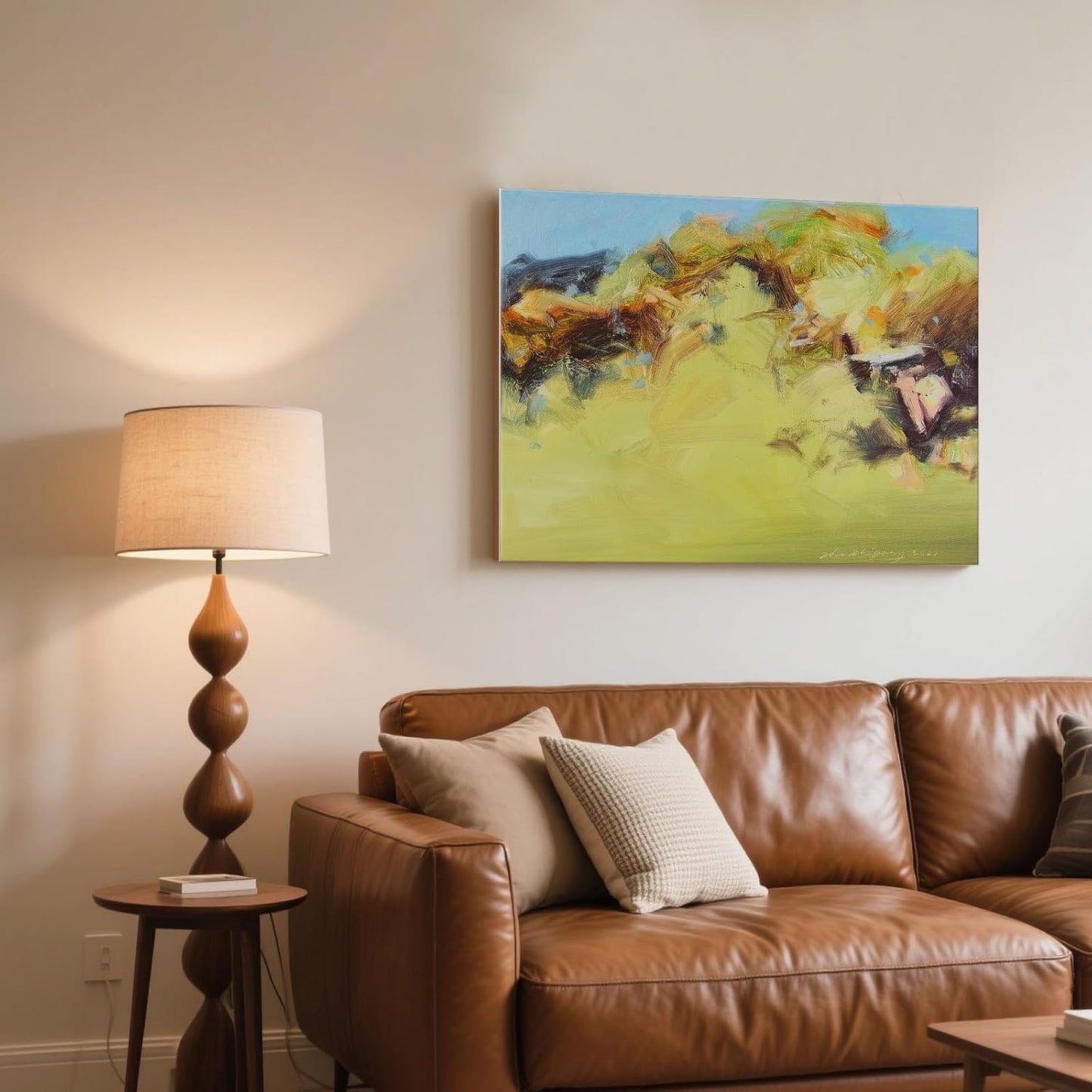 Gloliv Canvas Wall Art – Abstract Wall Decor Painting, Artist-Authorized Reproduction Canvas Prints, Modern Wall Art Decor for Living Room, Bedroom, or Office 32"x24"