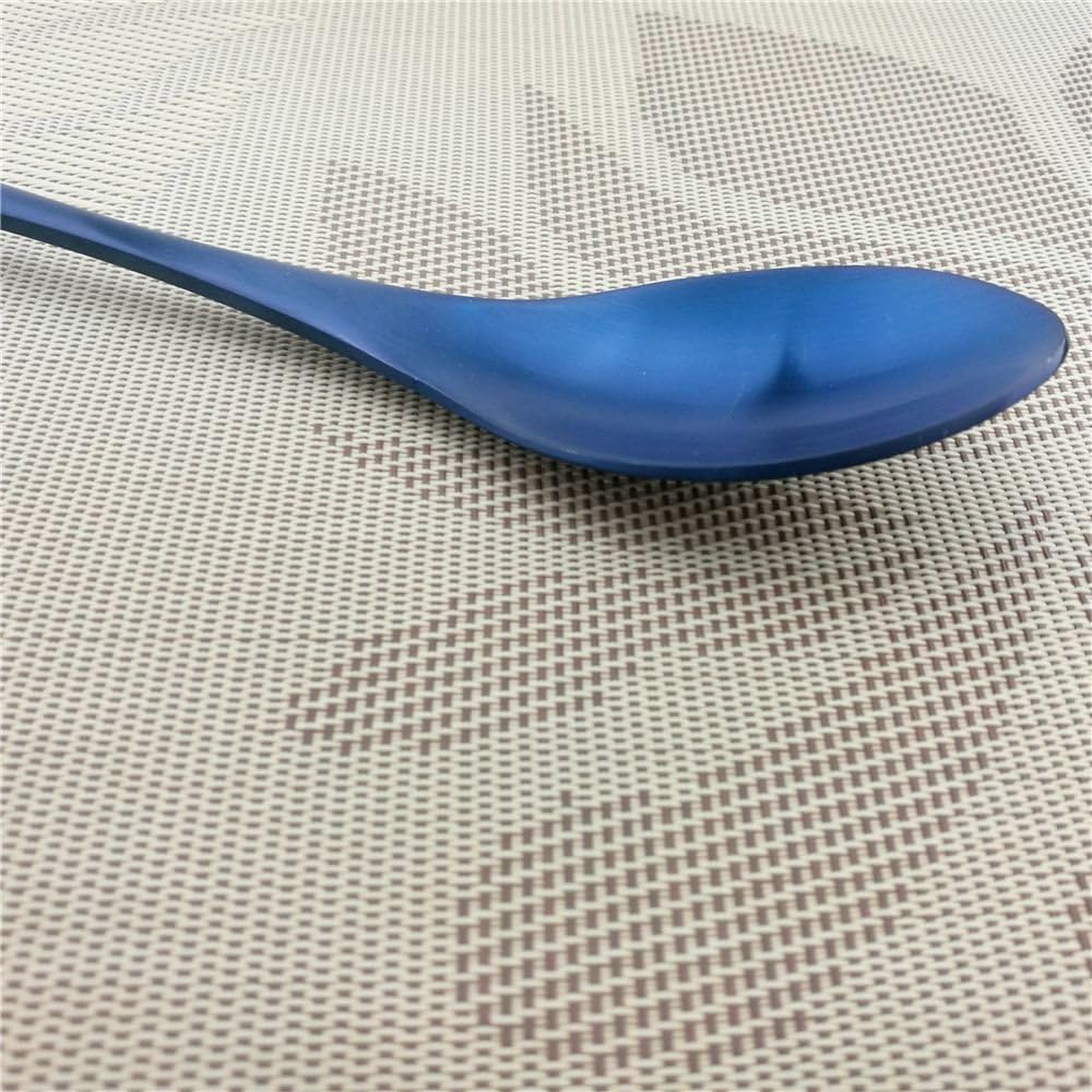 6-Piece Flatware Set,Extra Thick Heavy Duty - 18/10 Stainless Steel Cutlery Sets,High Matte Blue Finish Silverware Flatware Sets Service for 1, Use for Home,Kitchen Utensil Set