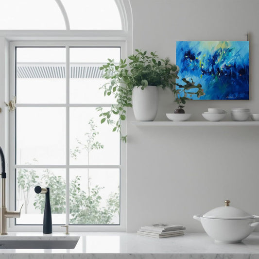 Gloliv Canvas Wall Art for Living Room – Abstract Wall Decor Painting, Artist-Authorized Reproduction Print – Modern Canvas Prints for Office, Bedroom, Bathroom & Kitchen Home Decor 14"x11"