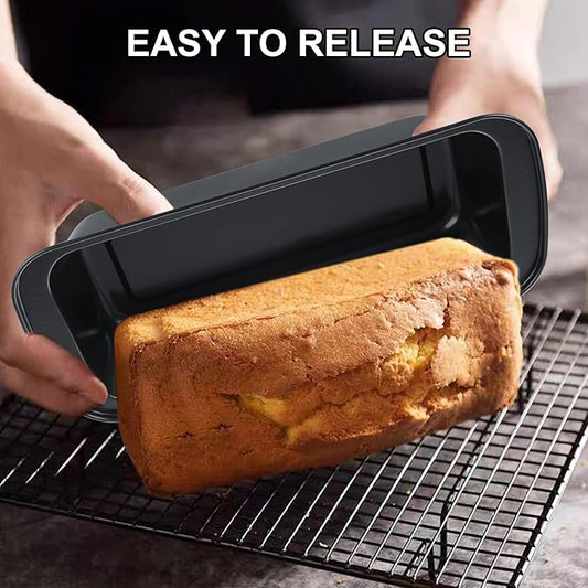 4 Pack Large 11.8'' x 5'' Bread Loaf Pan Carbon Steel Long Bread Loaf Pan Bread Pans for Homemade Bread Meatloaf Pan Dishwasher Safe Easy Release Bakeware