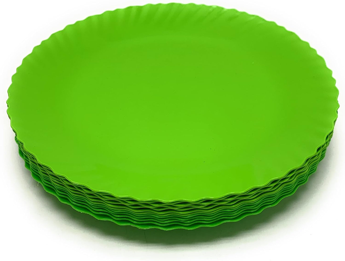 Mintra Home Curly Collection (9.75in Plate - 12pk, Green)
