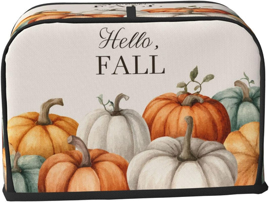 Toaster Cover 2 Slice Pumpkin Fall Autumn Thanksgiving Kitchen Small Appliance Covers with Pockets Dust and Fingerprint Protection
