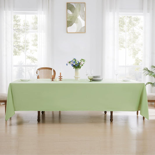 Rectangle Tablecloths 60x120 Inch 6 Pack Sage Green Tablecloth Washable Decorative Linen Polyester Table Cloths for Dining Table Banquets Buffet Parties and Wedding