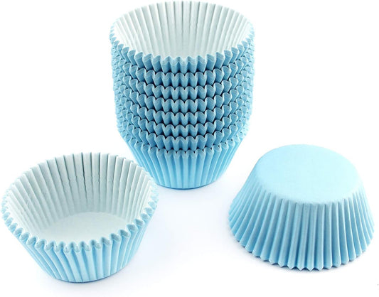 Eoonfirst Standard Size Baking Cups Valentine's Day Party Cupcake Liners 200 Pcs (Light Blue)