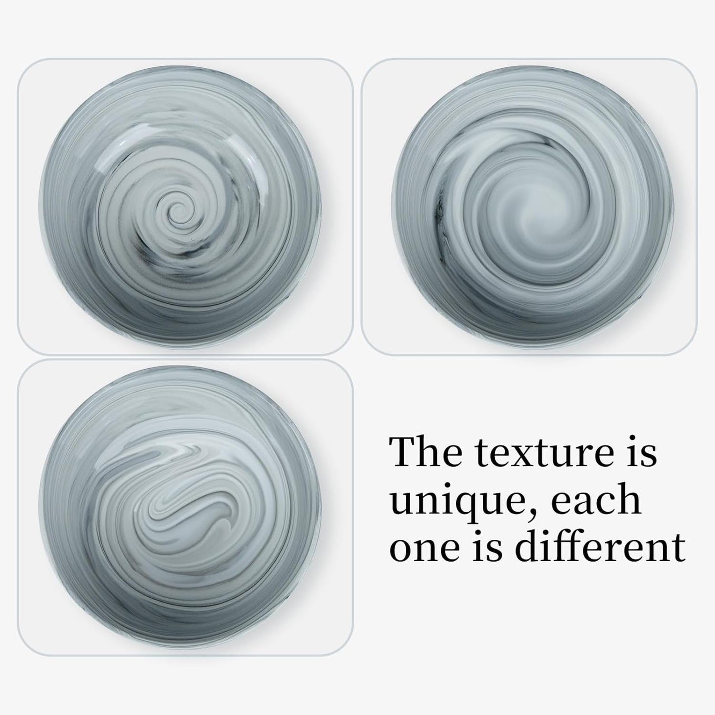 Marble-patterned Ceramic Candy Dish Small Candy Bowl for Office Desk Modern Home Decor Decorative Bowl, Grey