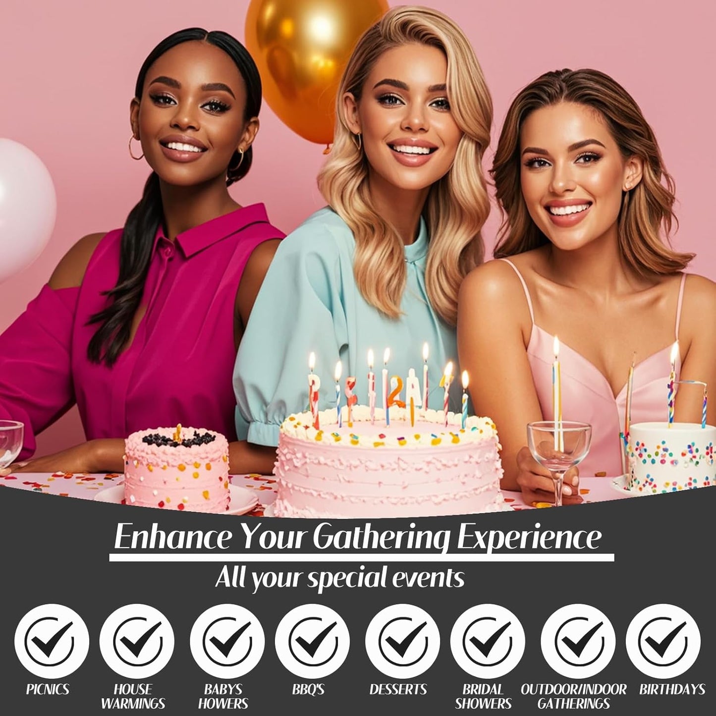 50Pcs Black Paper Plates-7 Inch Disposable Halloween Plates Scalloped Black Cute Dessert Dinner Plate Birthday Dinnerware Disposable Dinner Party Supplies for Halloween Wedding Table Decor