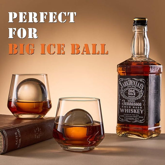 JBHO Premium Whiskey Glasses for Men - Set of 6-12 Oz Scotch Glasses - Old Fashioned Non-Lead Crystal Glass - Gift-Box Idea for Scotch Lovers/Glassware for Bourbon/Rum glasses/Bar Cocktail Glasses