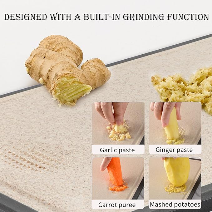 Large 16" x 11" Double-Sided 304 Stainless Steel Kitchen Cutting Board - Dishwasher Safe, BPA-Free; Ideal for Cutting Meats, Chicken, Fruits, and Vegetables - Perfect for Kitchen Use