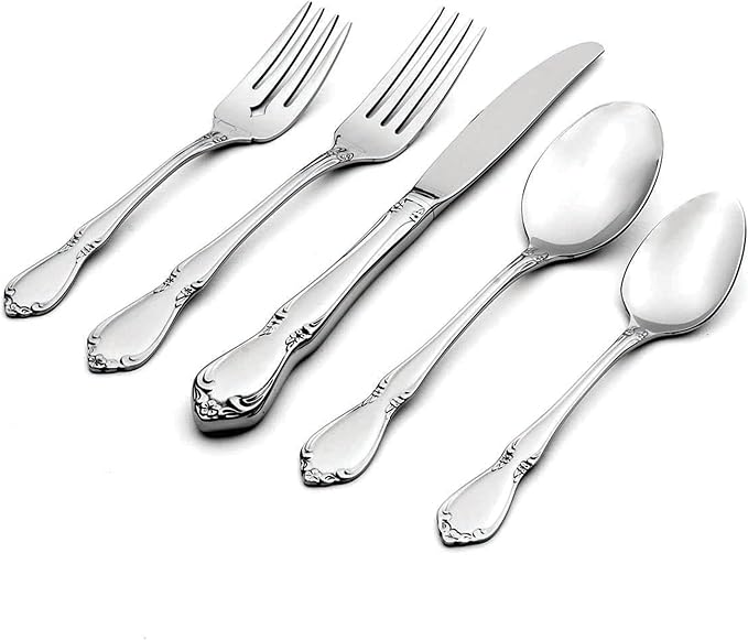 Oneida 2610005BA Chateau 5 Piece Fine Flatware Place Setting, Service For 1