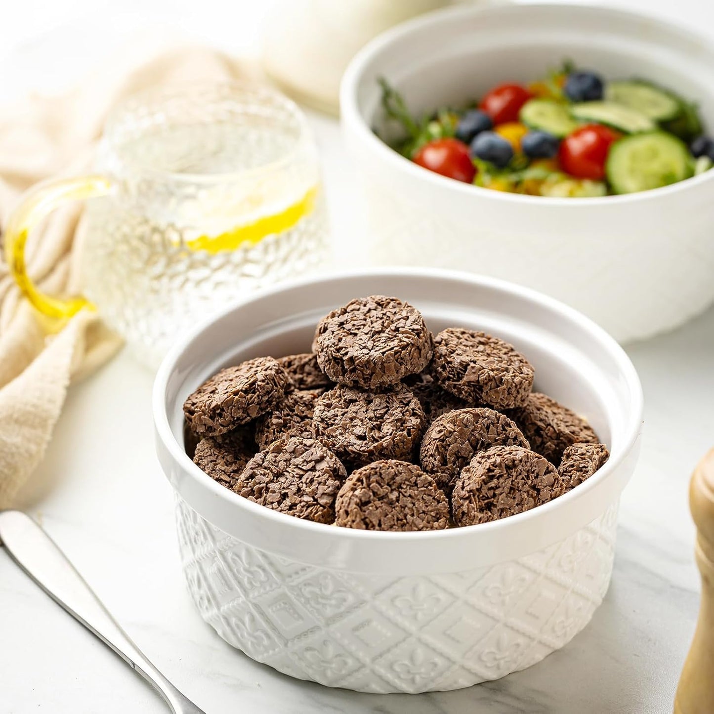 28 Oz Ceramic Bowls Set with Lids Oven Safe, Airtight Food Storage Containers Set of 4, Serving Bowls with Lids for Kitchen, Camping, Office Lunch, Breakfast, Charcuterie Bowls, Meal Prep Containers