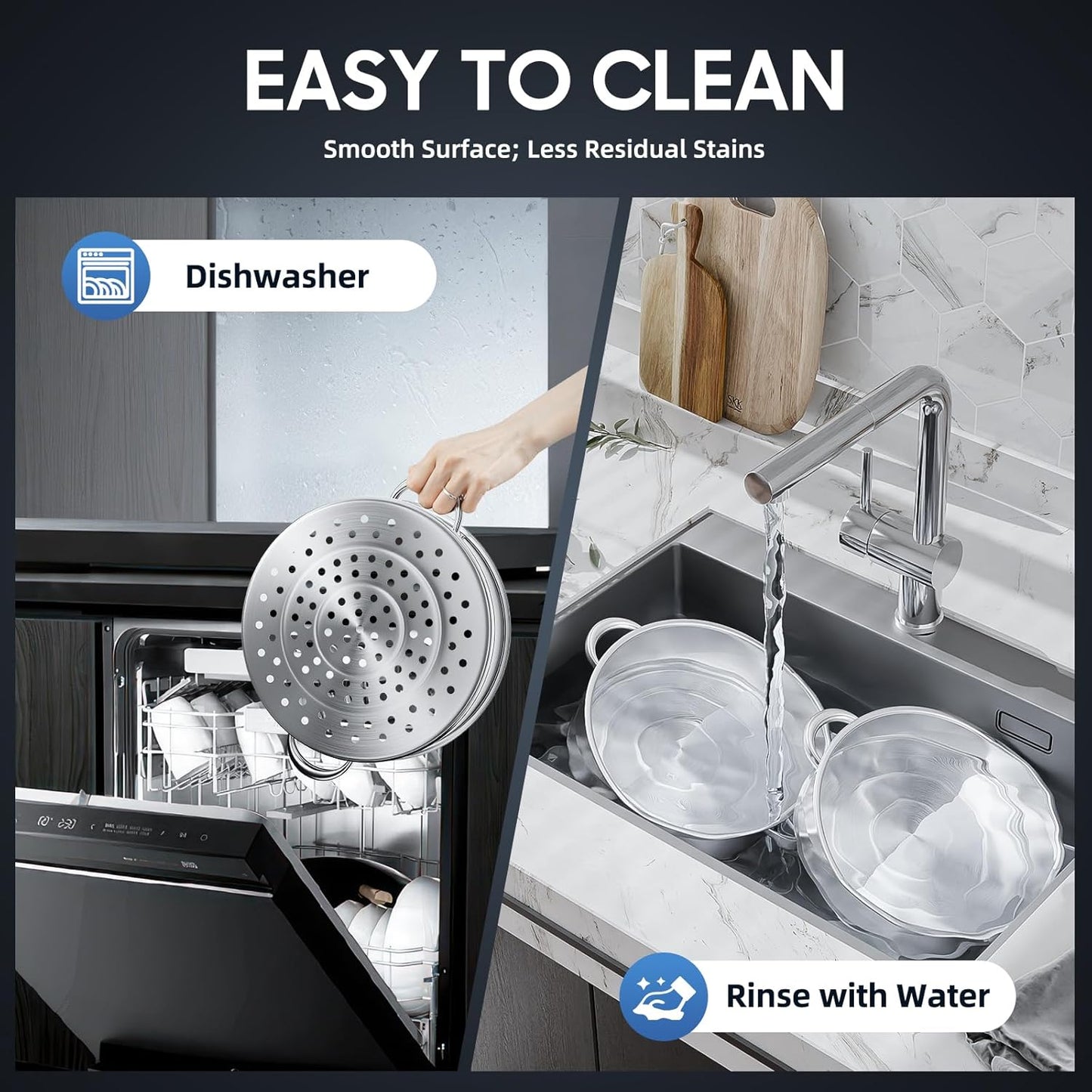 5 Tier Stainless Steel Steamer Pot Multipurpose Steam Cookware Steaming Pot Versatile Steamer for Healthy Cooking Durable 304 Food Grade Steel Ideal for Meal Prep Steaming 33.06 lb Capacity