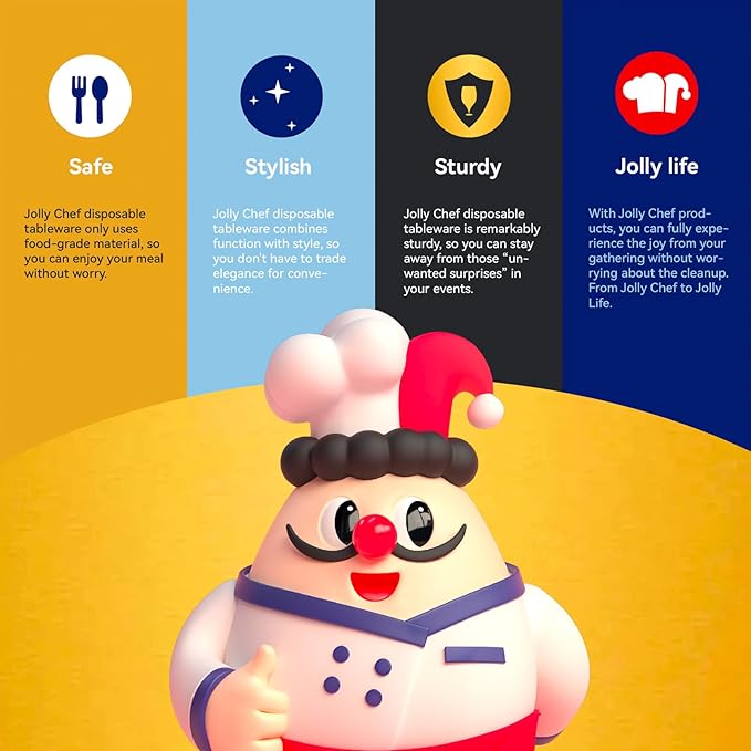 JOLLY CHEF Deli Food Storage Containers with Lids 16 OZ 48 Set, Slime, Soup, Meal Prep Containers, BPA Free,Microwavable, Freezer Safe,Takeout Meal Prep Storage