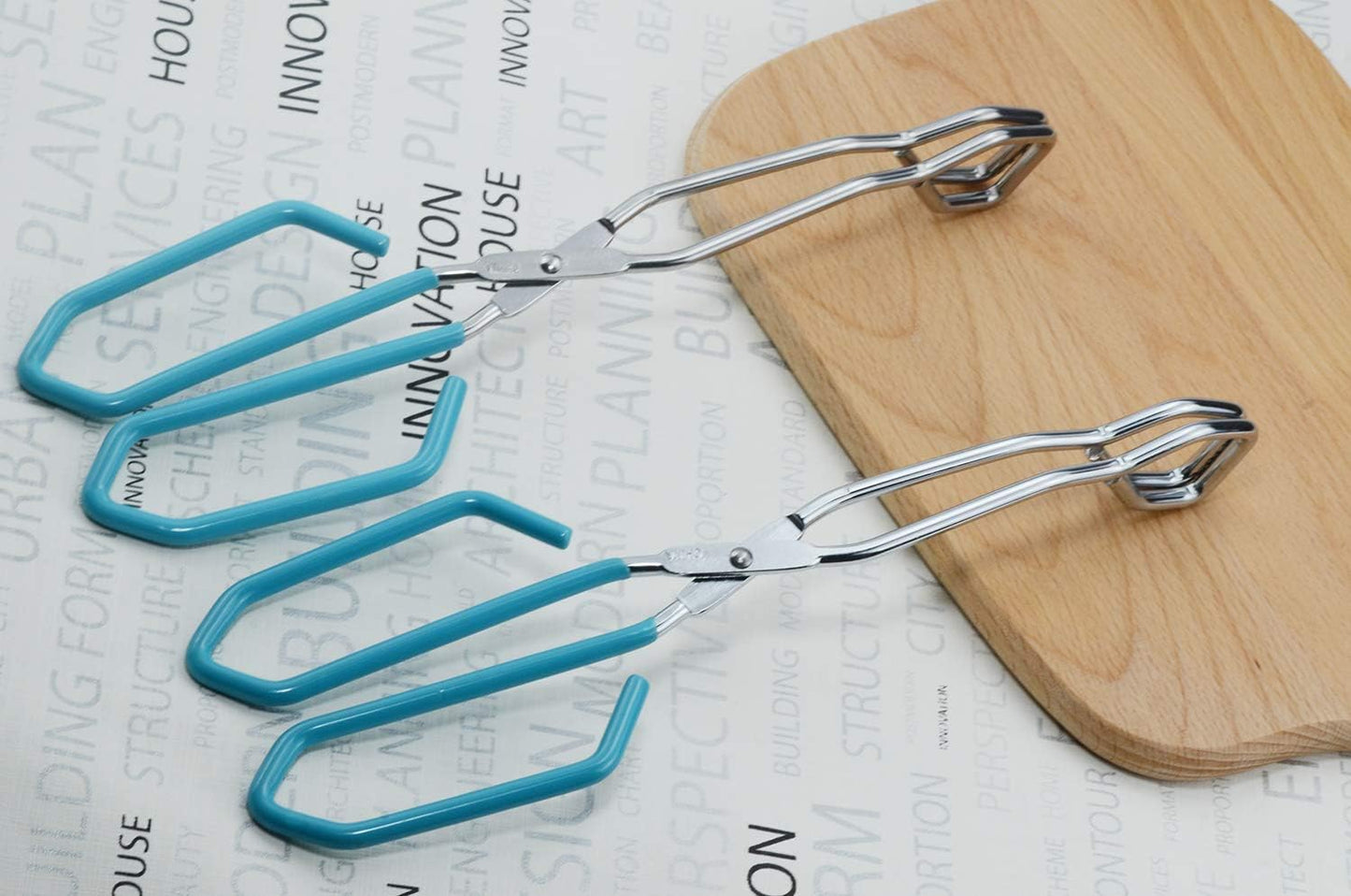 Scissor Cooking Tongs 11-Inch Stainless Steel Scissor Style Tongs, Set of 2