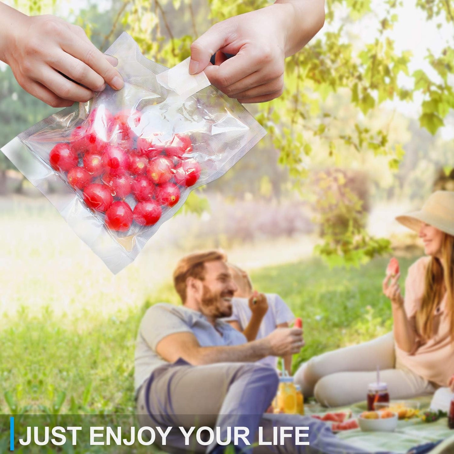 CANLENPK 3.5x4.7 Inch/9x12cm Vacuum Food Seal Bags,Small Food Vacuum Storage Sealer Bag,Seal Meal Snack Fruit Nut Tea Cookie Bean,Boil Steam Heat Freezer Sous Vide Grocery Sealable Food Bag (100PCS)