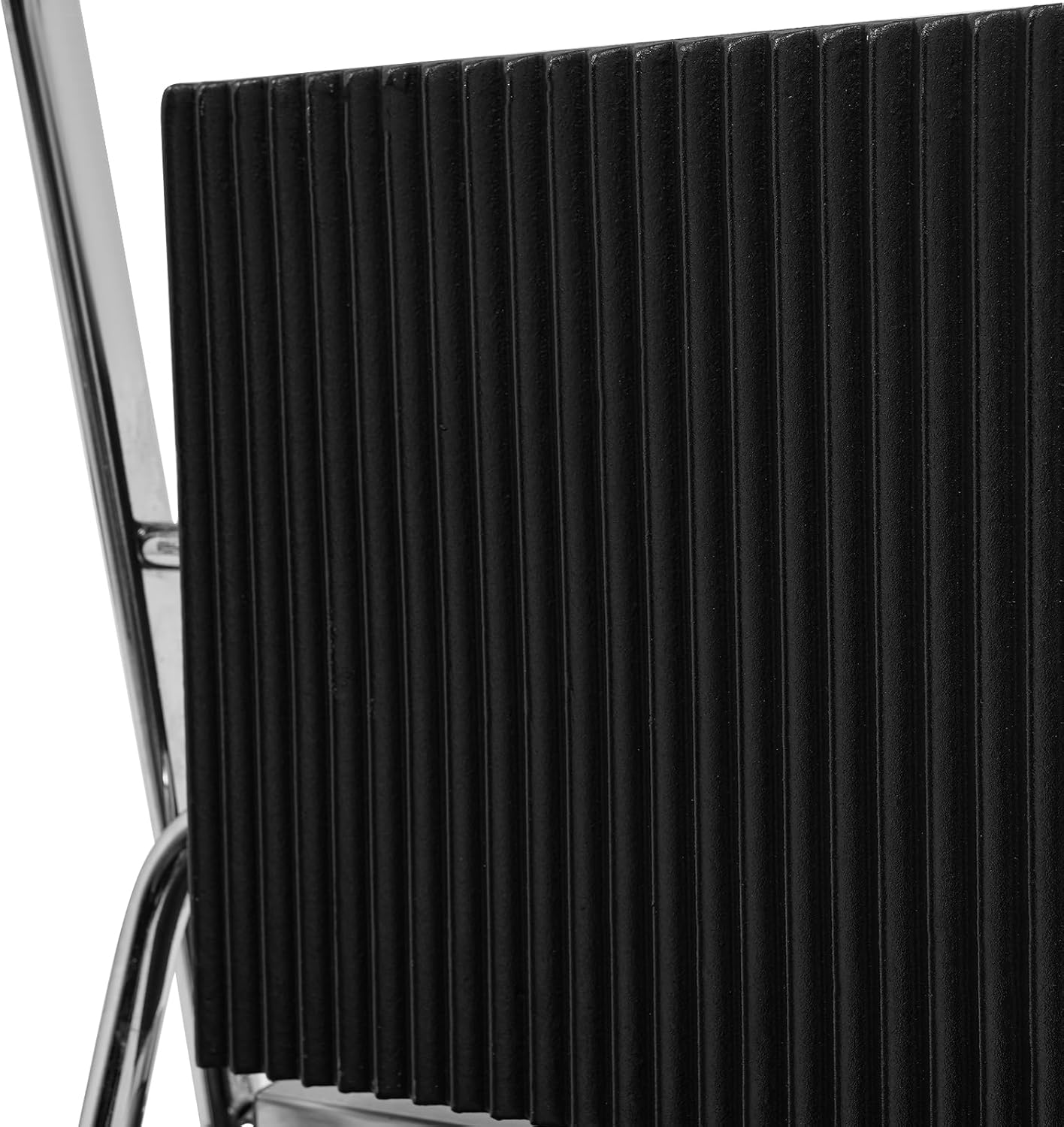 1800W Electric Sandwich Panini Press Grill, 110V Commercial Panini Press Sandwich Maker Machine 122°F-572°F Double-sided Heating Non-Stick Half Grooved Plates for Paninis Hamburgers Steaks Bacons