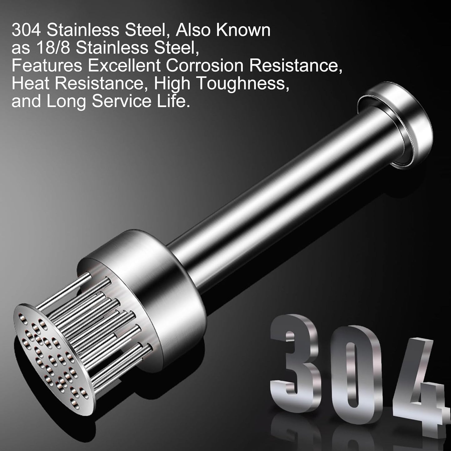 Stainless Steel Meat Tenderizer Tool, 21 Sharp Needles, Meat Piercing, Tenderizing Steak, Beef, Chicken, Pork, Barbecue, Marinating, Small Meat Grinder